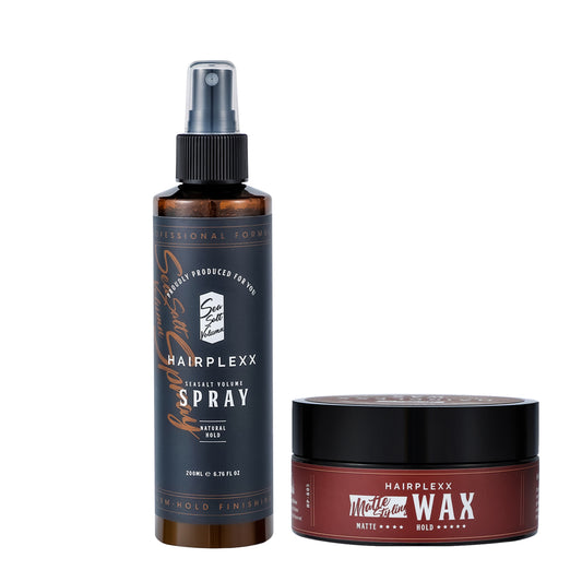Hairplexx Bundle of Sea Salt Volume Spray and Matte Wax